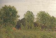 George Price Boyce.RWS, Black Poplars at Pangbourne (mk46)